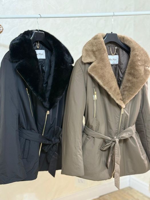 Продается элегантная силуетная новая зимняя куртка с натуральным мехом