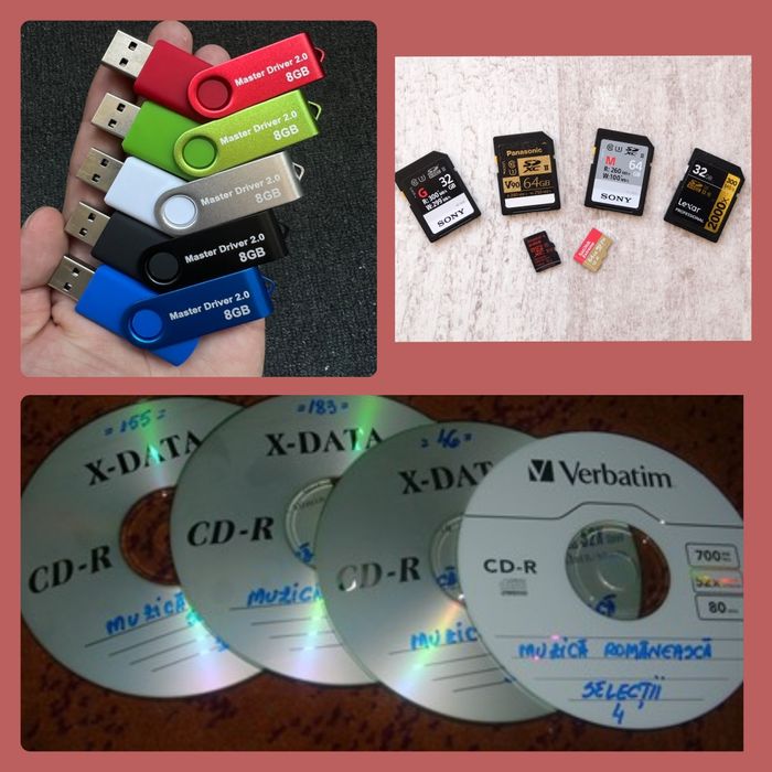 Vand muzica la cerere pe usb, sd card, cd,dvd