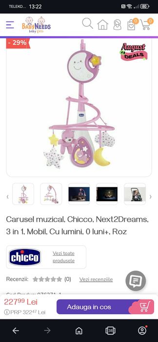 Carusel muzical Chicco Next 2 dreams NOU