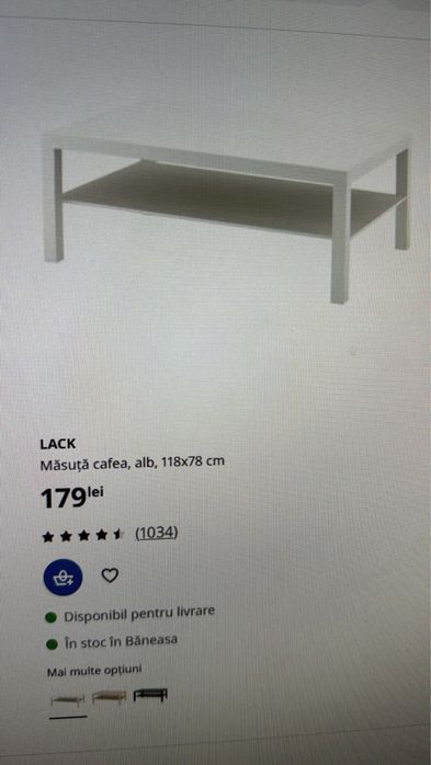 Masuta de cafea ikea