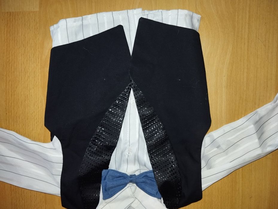 Cămasă mătase+vestă +papion