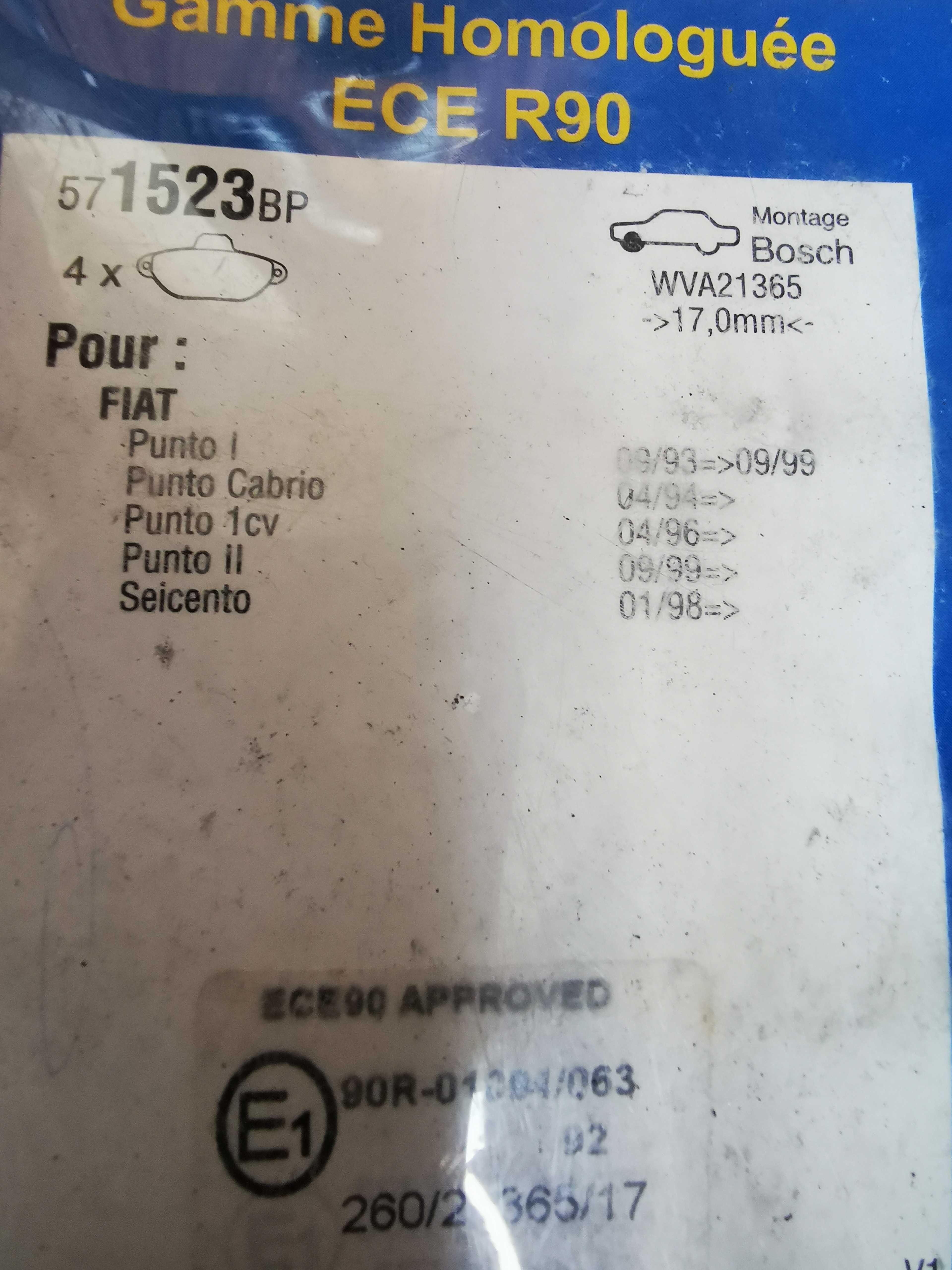 Накладки JURID за Fiat Punto / Seicento / Фиат Пунто