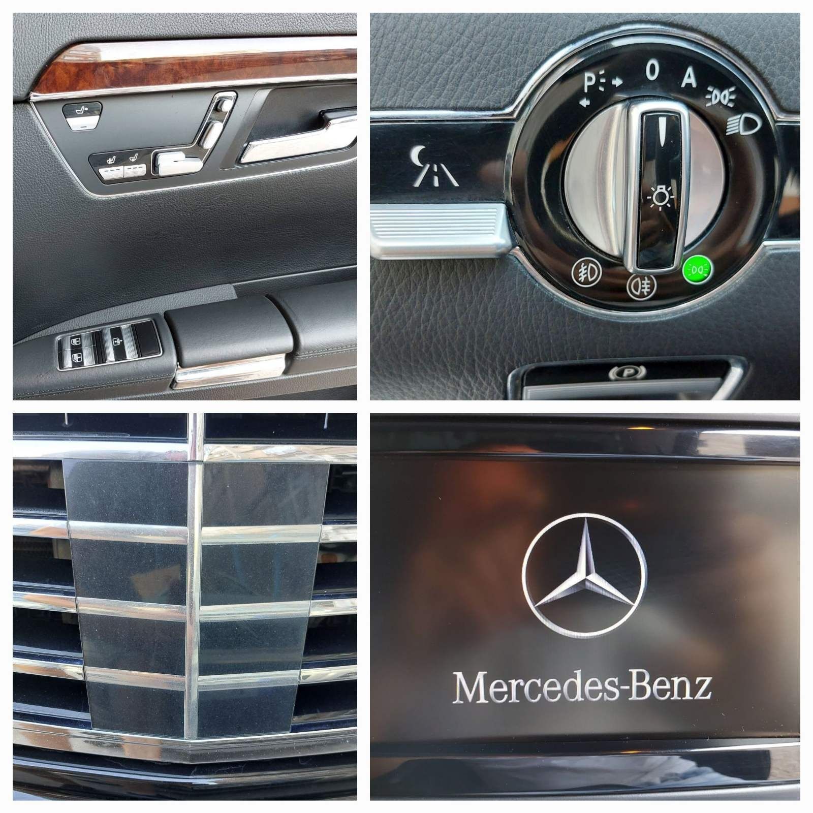 Мерцедес S 500 4matic long, дист,нощно,обдухване,масаж
