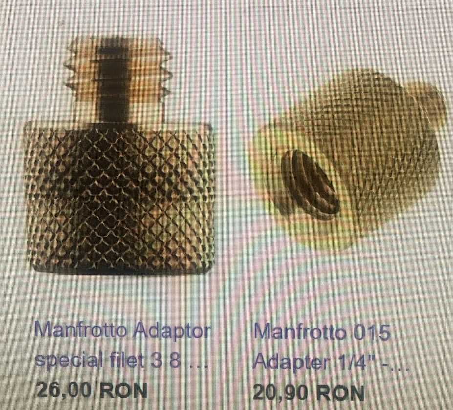 8 Adaptoare / Accesorii Foto-Video si 6 imbusi