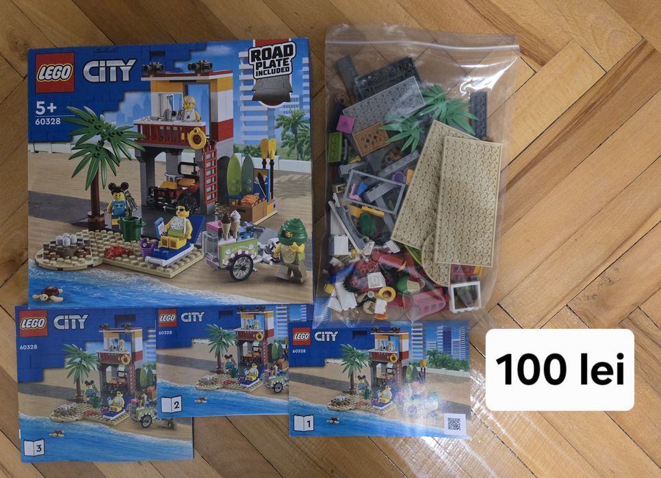 LEGO City - Post de salvamar pe plaja 60328 - stare excelentă