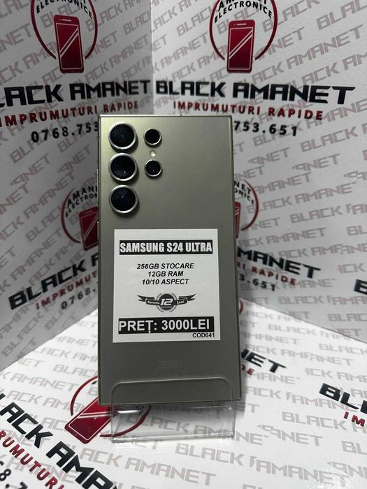 BLACK AMANET P1 • Samsung S24 ULTRA 256gb 12gb ram IMPECABIL