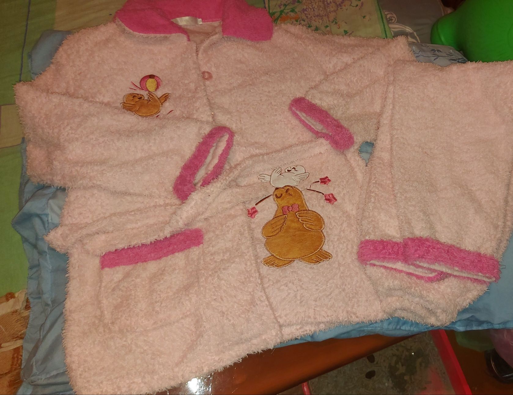 Новая махровая теплая пижама для девушек