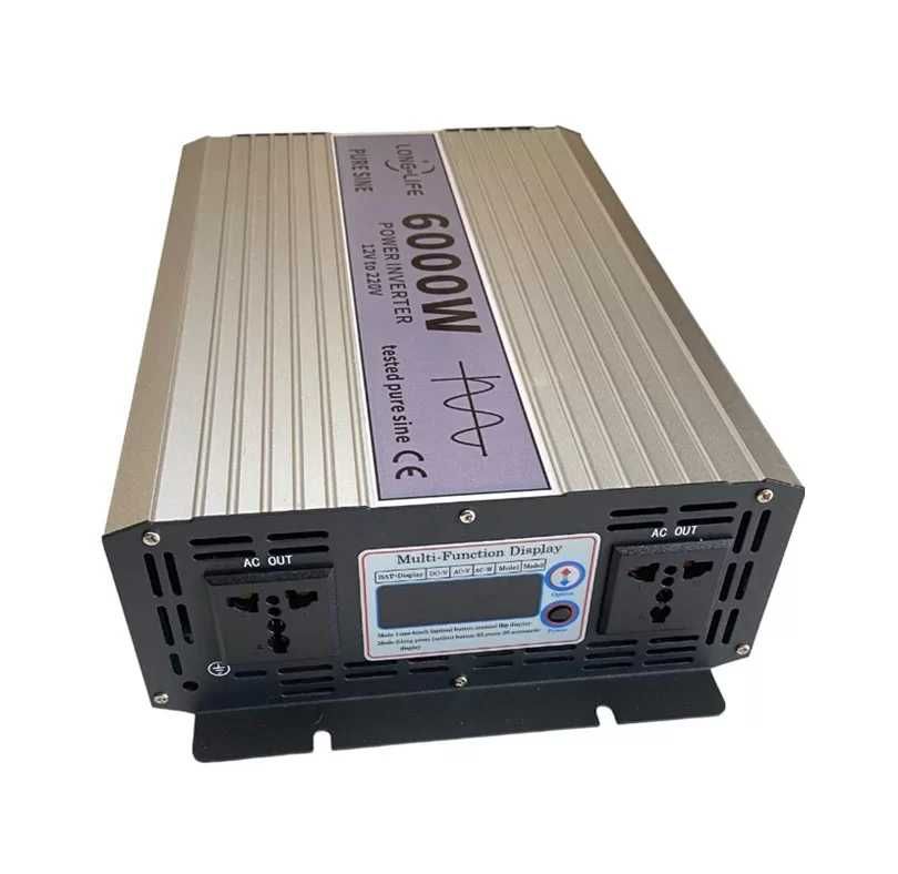 Invertor 12v/24v 6000w Auto/Rulota/Panouri Solare SINUS PUR