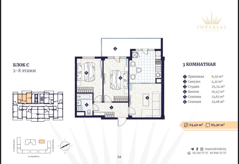ЖК Imperial Club City  Ц-2, Алайский рынок,