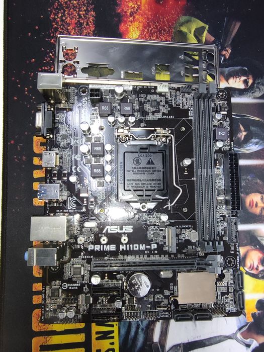 Материнская плата asus prime h110DM-P 1151 сокет, 6 и 7 поколение проц