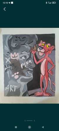 Картина "Розовая пантера"