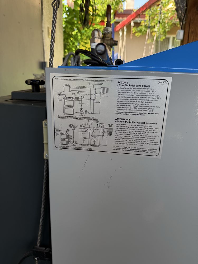 Стоманен пиролизен котел на дърва ATMOS  25 KW