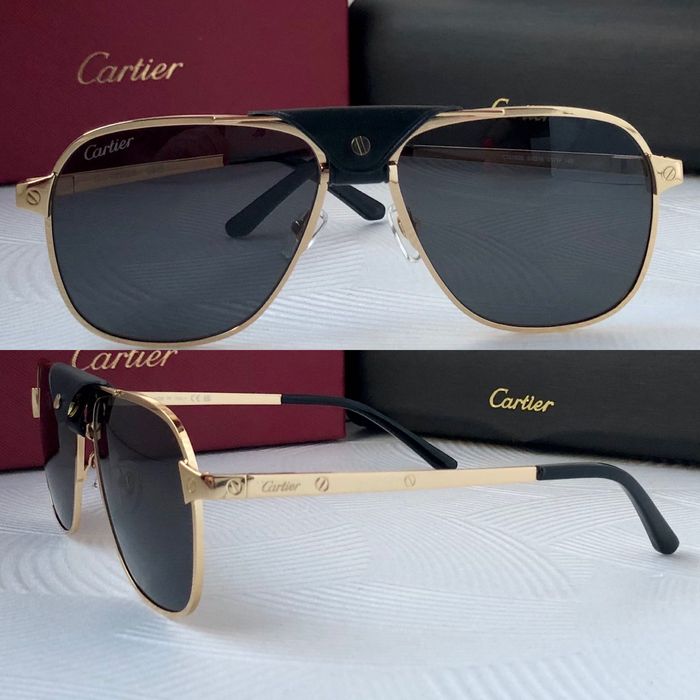 Cartier ochelari de soare pentru bărbați cu pielea