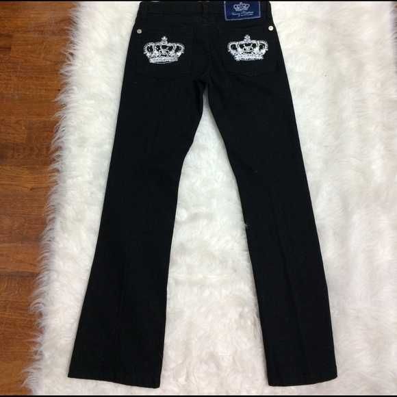 Blugi Victoria Beckham originali negri mărime 26 TRANSPORT GRATUIT