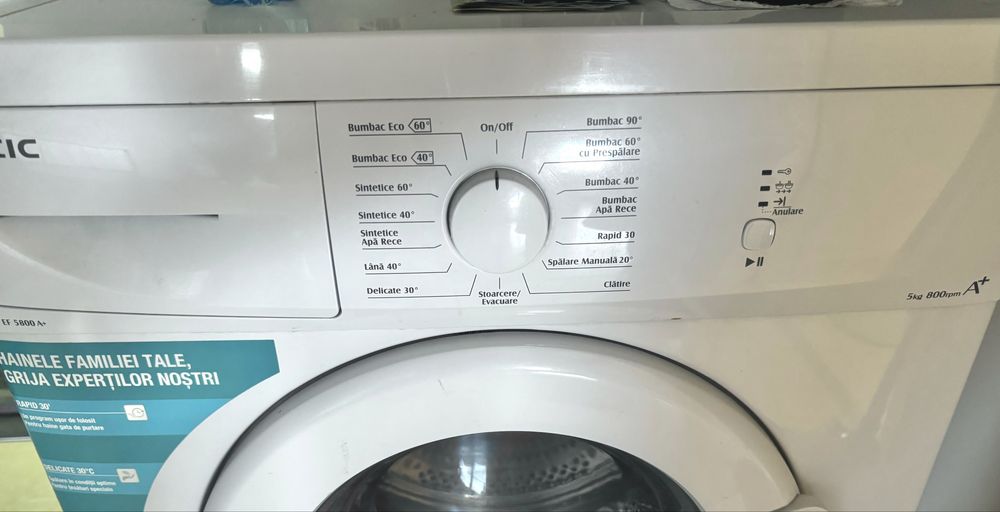 Masina spalat rufe, SLIM, Arctic