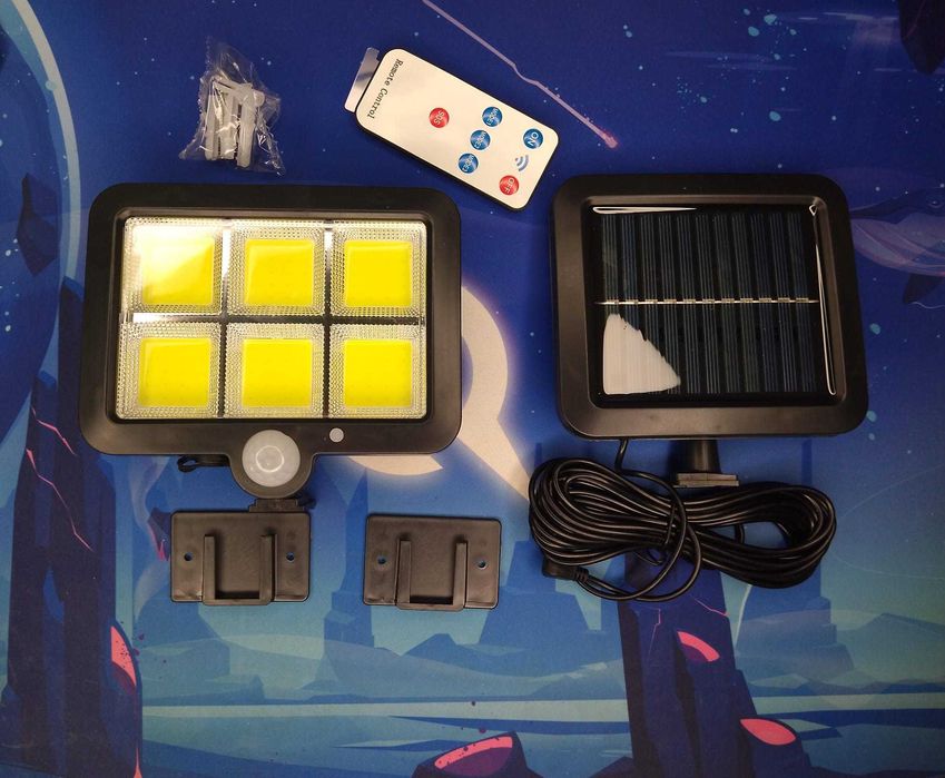 Lampa solara pentru gradina, cu senzor de miscare, LED