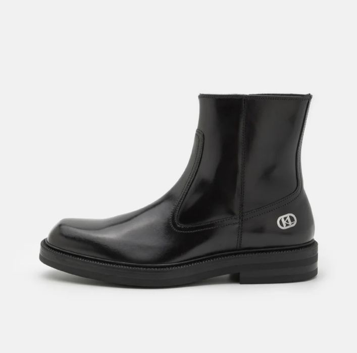 Ghete piele Karl Lagerfeld  negre 45 noi