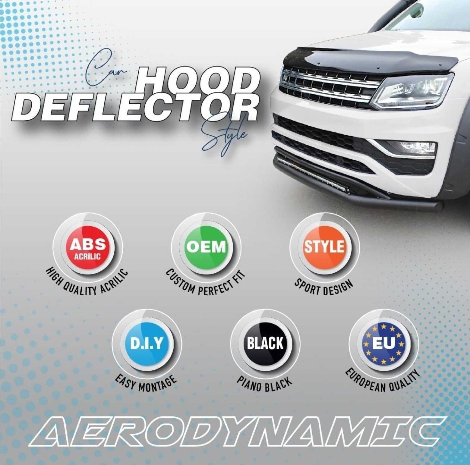 Deflector capota compatibil Nissan Qashqai 2010-2013 Cod: 25020 / DEF4
