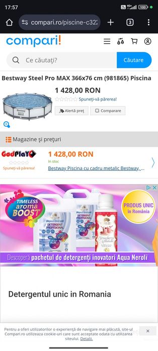 Piscina Bestway 366x76 cm - Nouă