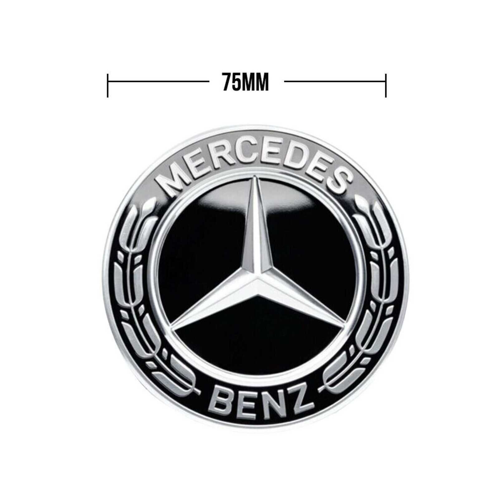 set 4 Capace Mercedes-Benz full black doar pentru jante originale