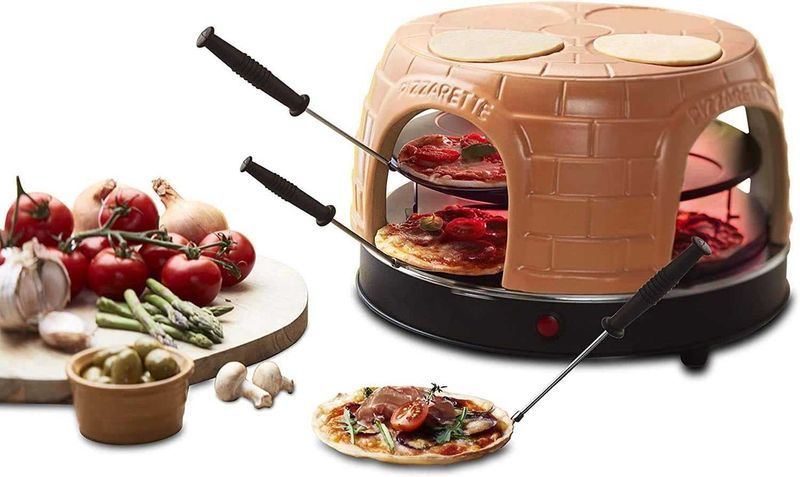 ПРОМО 2г Гаранция Нова Мощна Фурна за Пици Emerio Pizzarette PO-115984