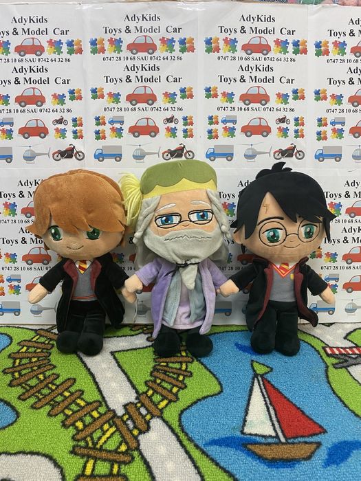 HARRY POTTER lot 3 jucării din pluș 30 cm originale Play by Play