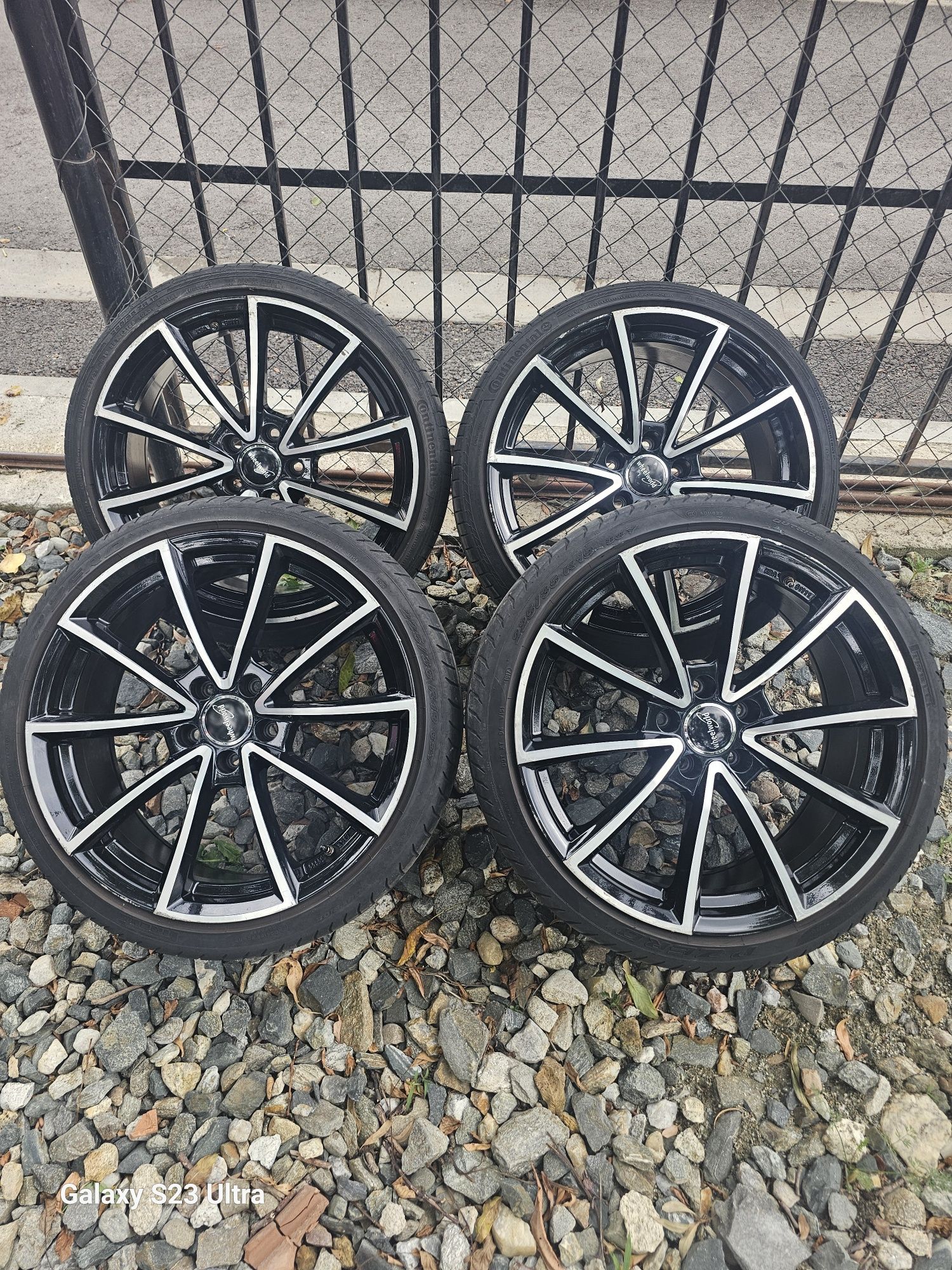 Vand jante r19 5x112 cu tot cu cauciucuri 225 35 19 vara dot 16 si 17