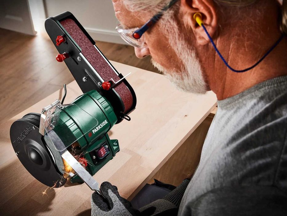 Polizor cu piatra si banda marca Parkside