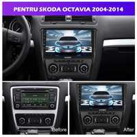 Navigatie Skoda Octavia dedicat android  Carplay/GPS/WIFI/Hifi/EQ/FM