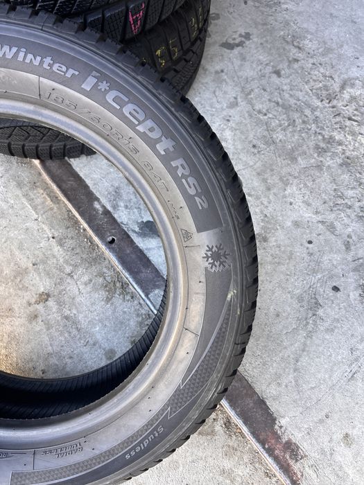 4 anvelope iarna 185/60/15 , Hankook , 7.5 mm !
