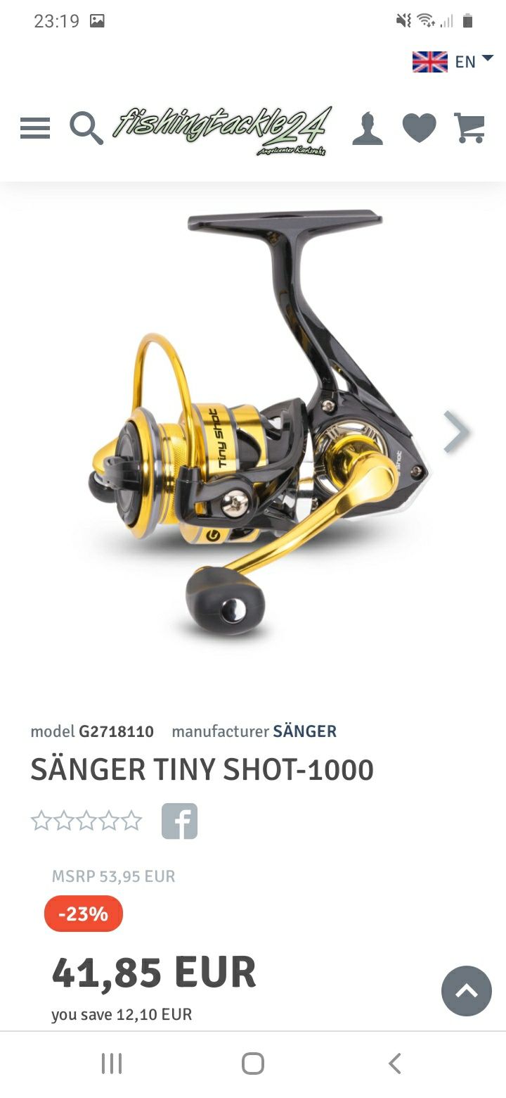 Mulineta spinning sanger tiny shot 1000