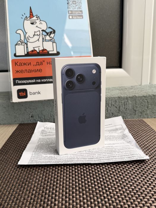НОВ! 256 *ЛИЗИНГ* iPhone 17 Pro Deep Blue 36М Гаранция
