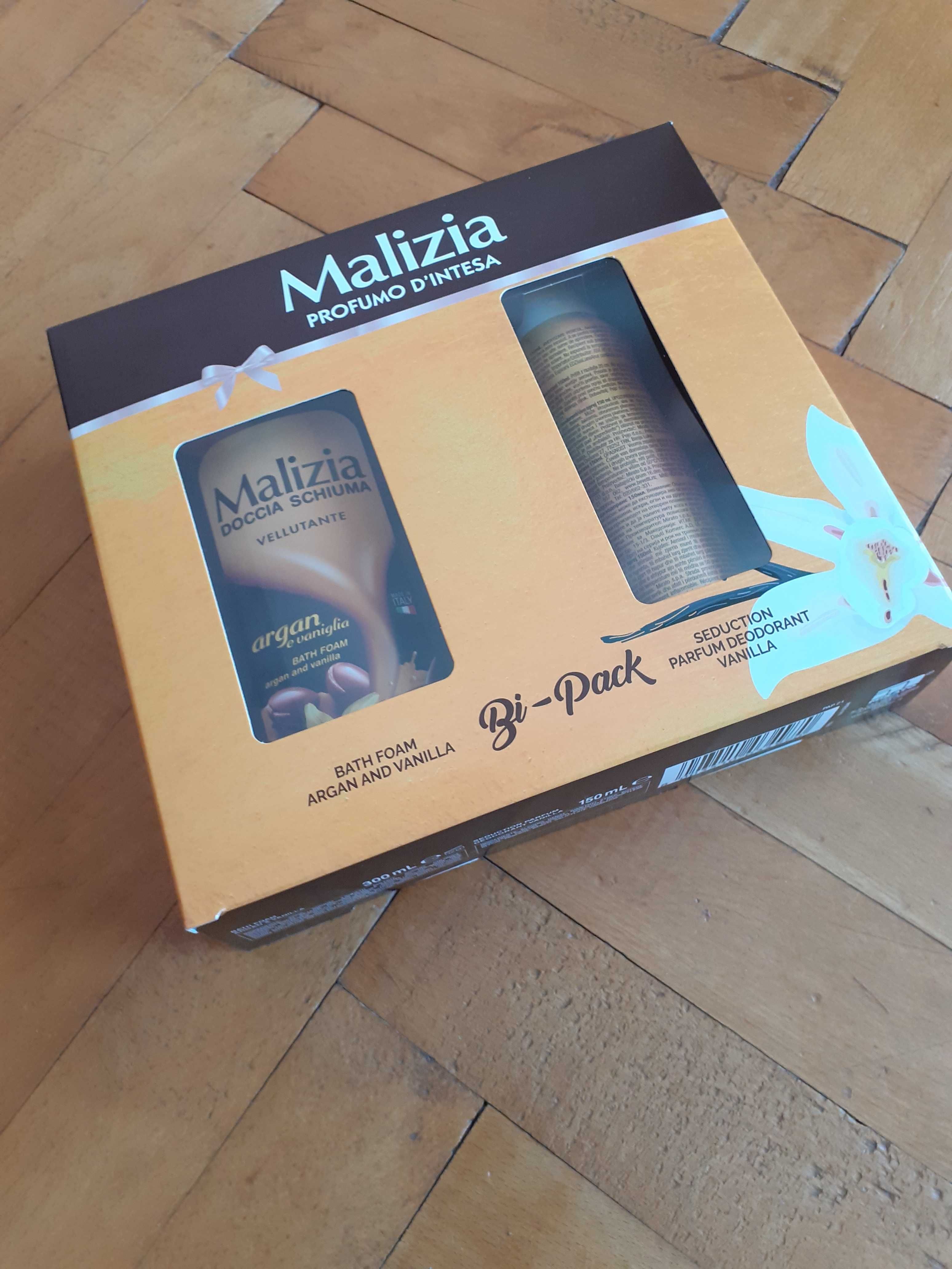 Vand pachet Malizia - deodorant si gel dus - pret 20 ron