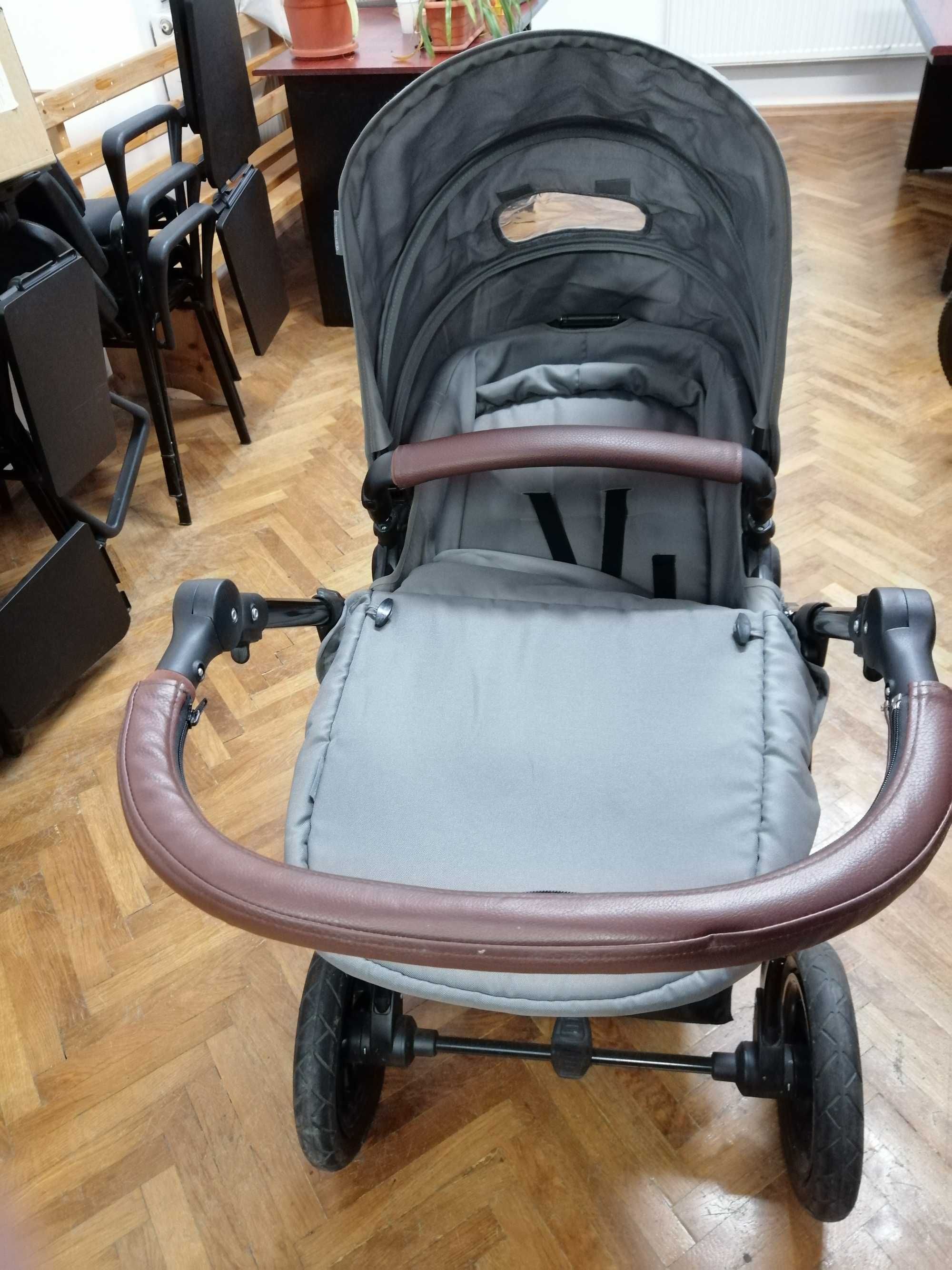 Carucior  Kinderkraft - Carucior 3 in 1 MOOV Grey