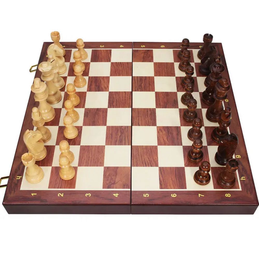 Деревянные шахматы 45/45 толщина шахматной доски 4 см