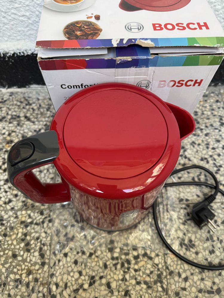 Електрическа Кана Bosch TWK6A514/01, 2200W, 1.7л, Неръждаема Стомана!