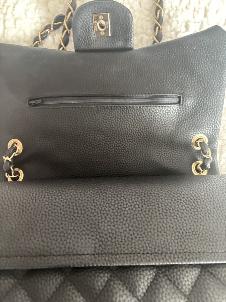 Черна дамска чанта Chanel
