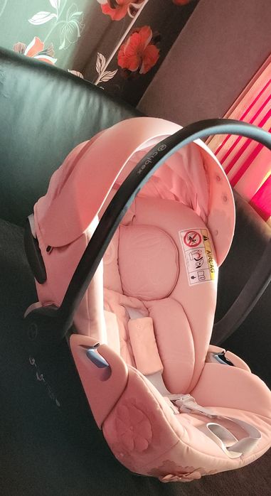 Столче за кола Cybex Simply Flowers pink 0-13кг + база izofix