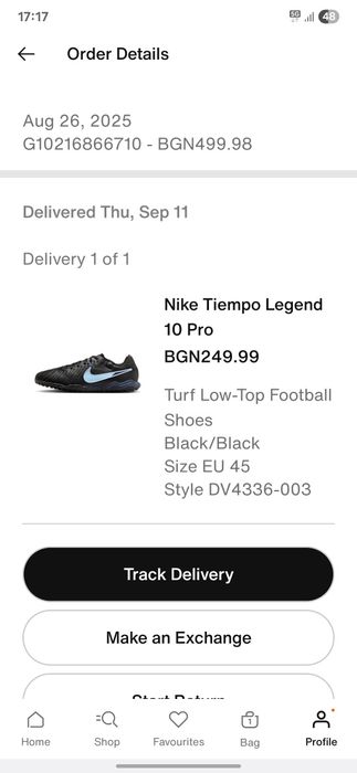 Nike tiempo legend 10 pro tf