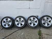 Vând Jante Aluminiu  R17 Bmw cu anvelope Iarna