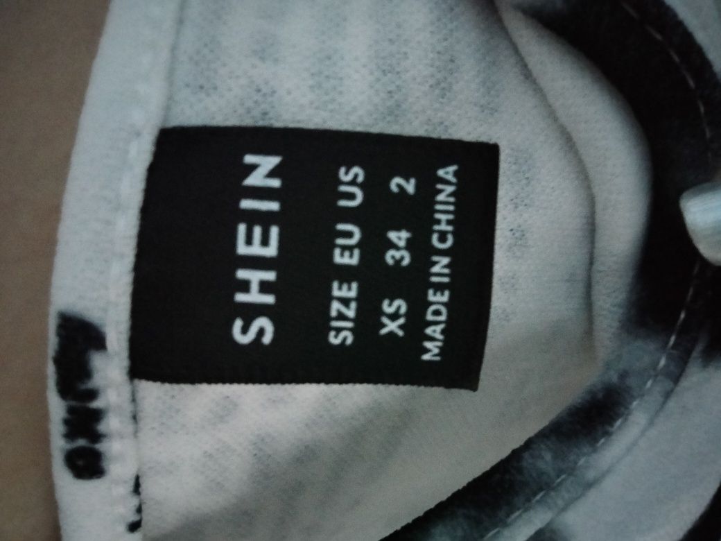 Maiou tip top alb-negru,shein