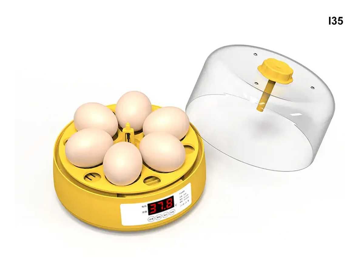 Mini incubator automat pentru 6 ouă