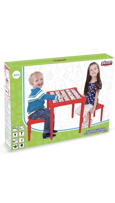 Set masuta cu 2 scaunele Pilsan Story Rosu