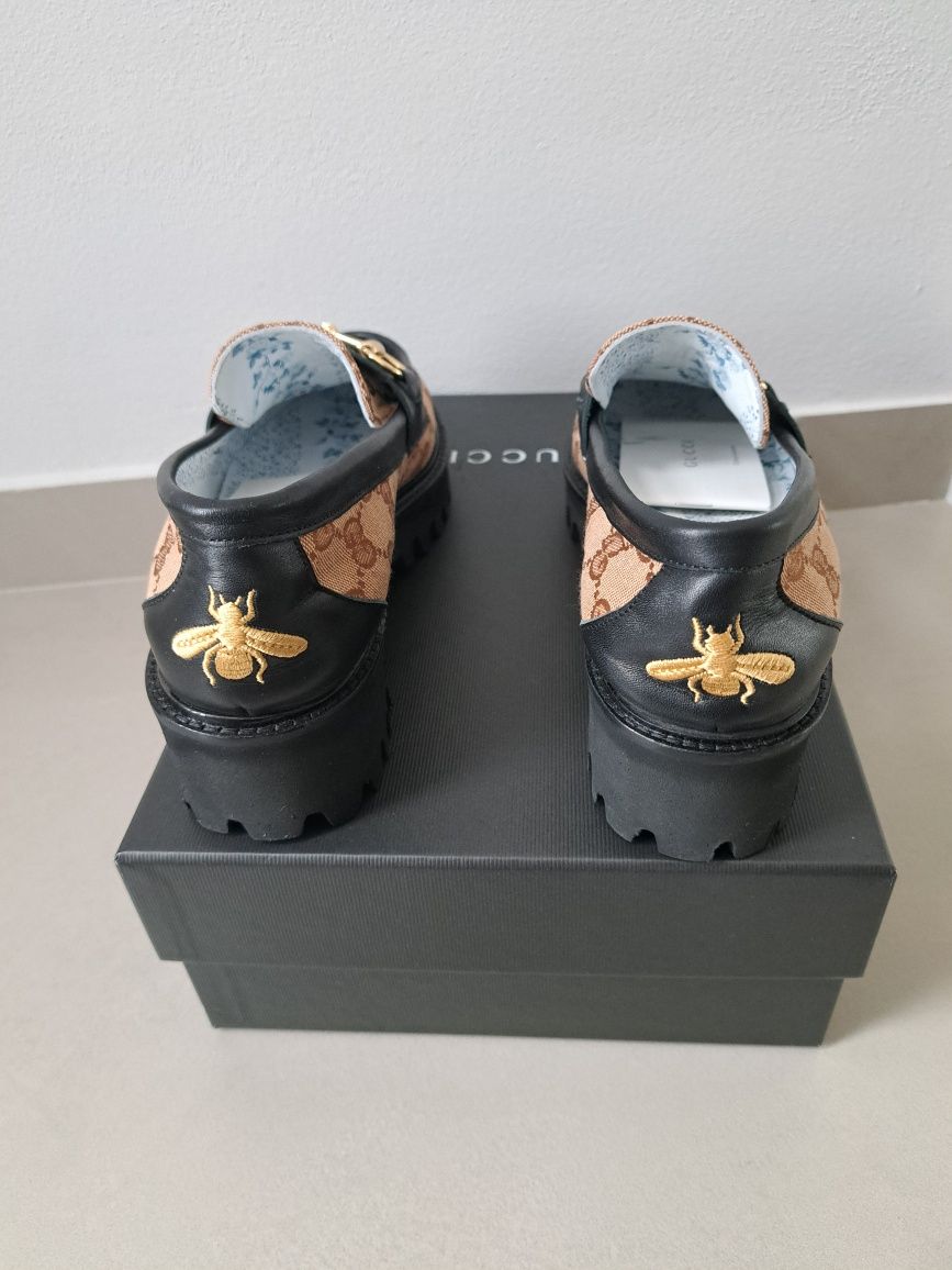 Gucci Pantofi originali 100% Gucci, marimea 39 full box, săculeț
