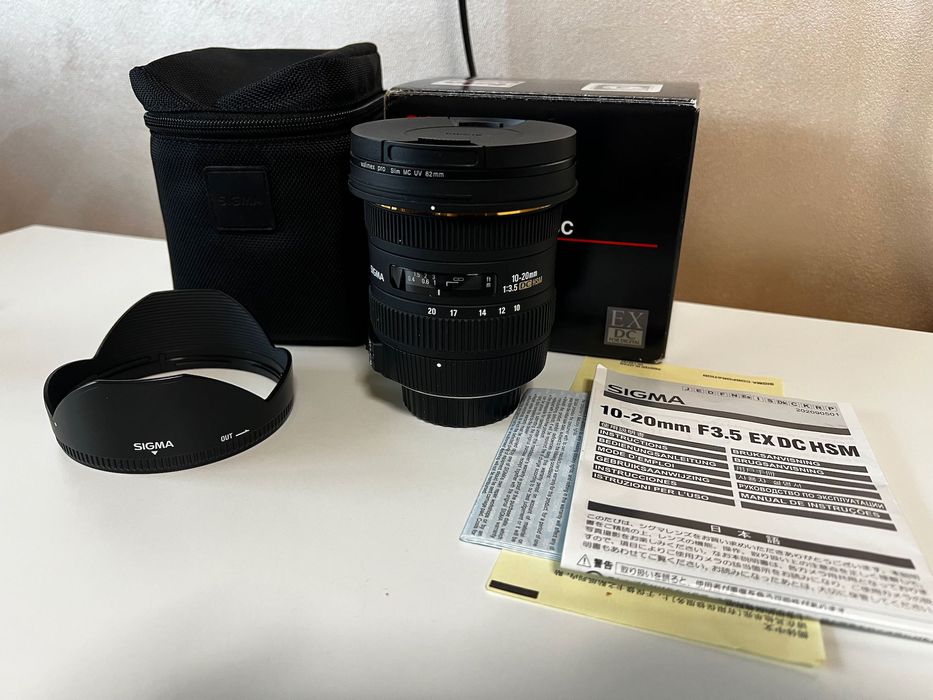 Обектив Sigma 10-20mm f/4-5.6 EX DC HSM за Nikon