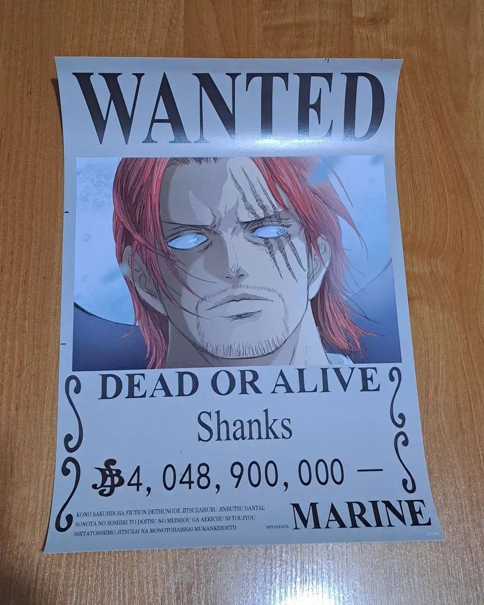 Плакаты с наградами Йонко и Остальных популярных пиратов в Ван пис