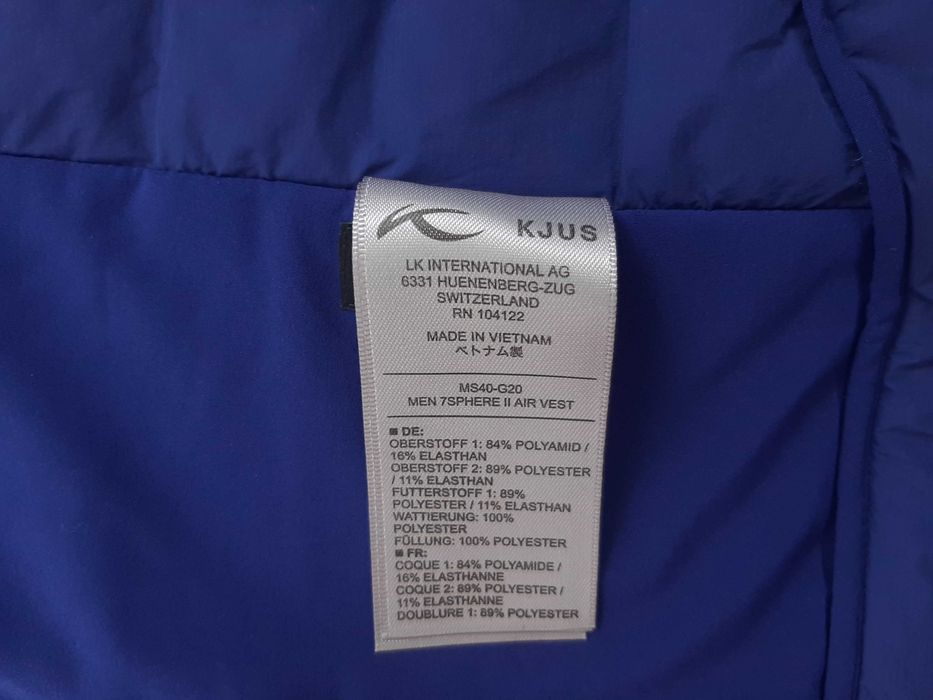 Kjus Air Vest - Оригинален мъжки елек размер 52 / L