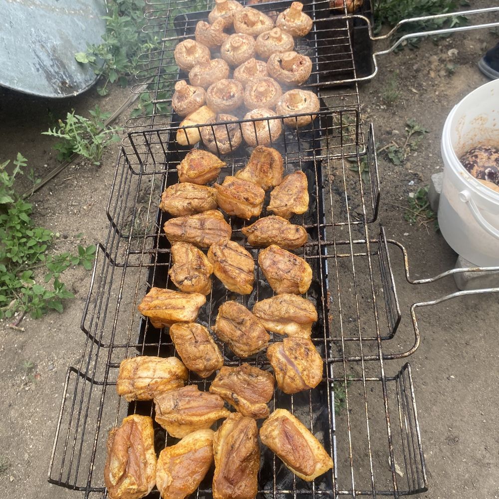 Сочный шашлык из Филе Утки,Курица голень,бедра Алель
