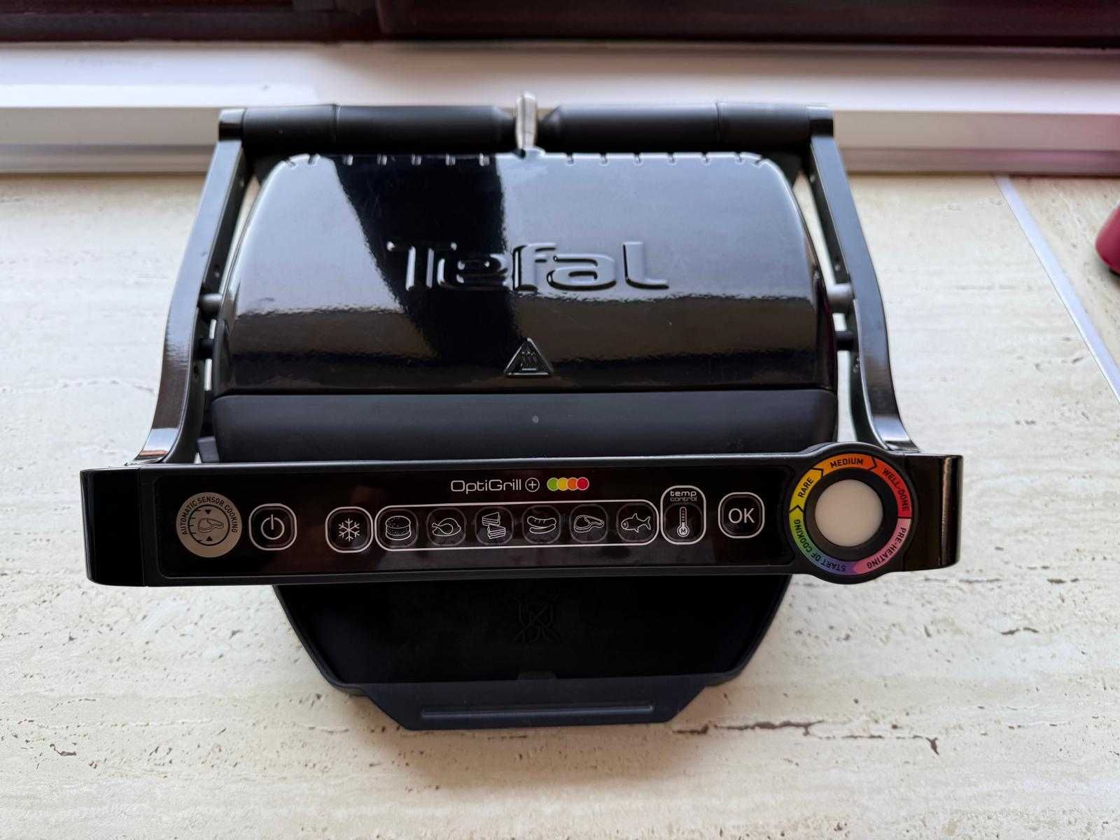 Gratar electric Tefal OptiGrill+ GC712834, 6 programe,impecabil ca nou