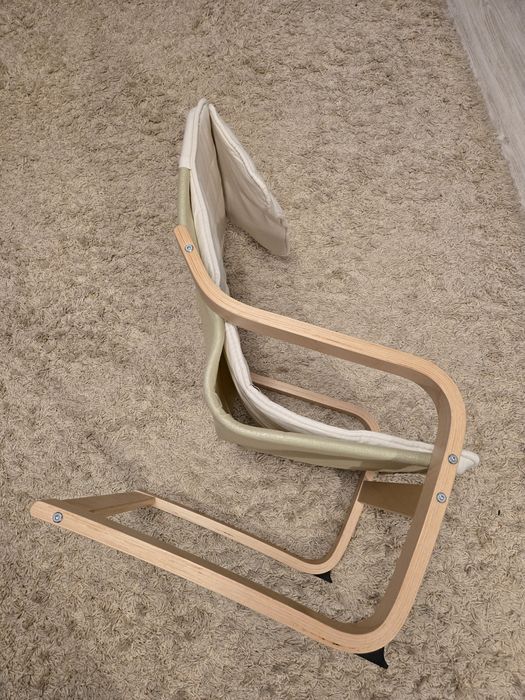 Fotoliu pentru copii IKEA POÄNG alb